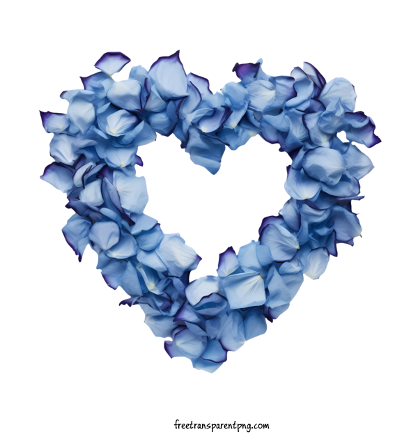 Free Blue Rose Petals Blue Rose Petals Blue Heart For Blue Rose Petals Clipart Transparent Background