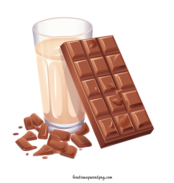 Free Milk Chocolate Milk Chocolate Chocolate Milk For Milk Chocolate Clipart Transparent Background
