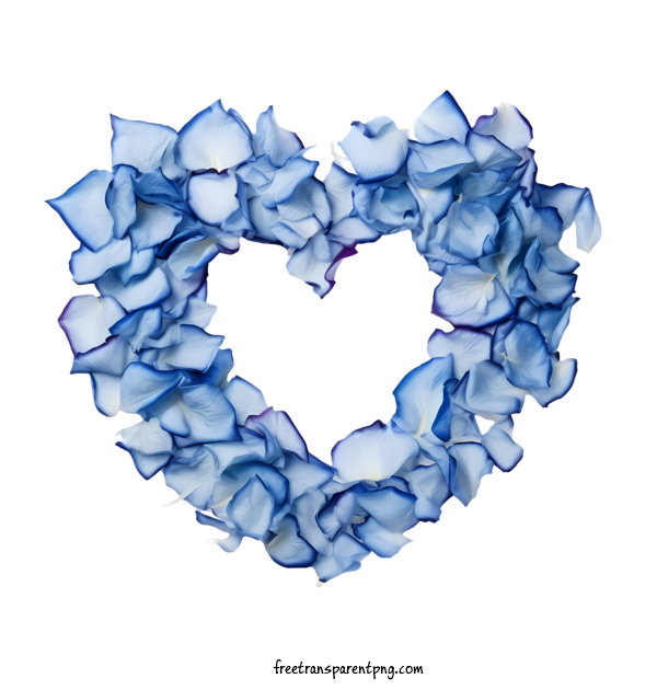 Free Blue Rose Petals Blue Rose Petals Rose Heart For Blue Rose Petals Clipart Transparent Background