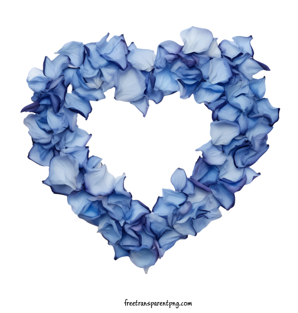 Free Blue Rose Petals Blue Rose Petals Heart Shape Blue Petals For Blue Rose Petals Clipart Transparent Background