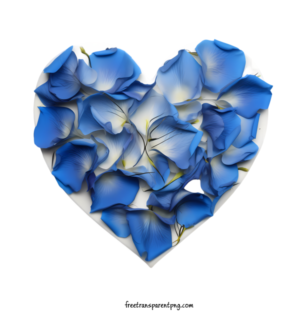 Free Blue Rose Petals Blue Rose Petals Flowers Heart Shape For Blue Rose Petals Clipart Transparent Background