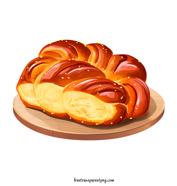 Free Challah Bread Challah Bread Bread Baked Goods For Challah Bread Clipart Transparent Background