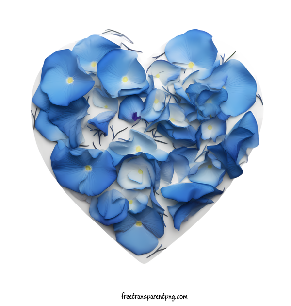 Free Blue Rose Petals Blue Rose Petals Flowers Heart For Blue Rose Petals Clipart Transparent Background