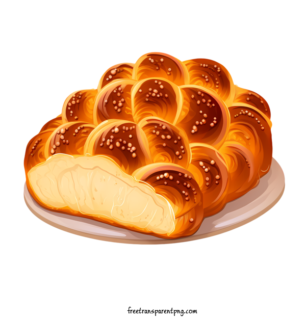 Free Challah Bread Challah Bread Bread Baguette For Challah Bread Clipart Transparent Background