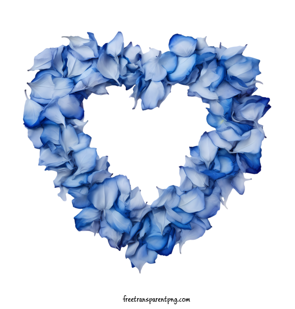 Free Blue Rose Petals Blue Rose Petals Flower Heart For Blue Rose Petals Clipart Transparent Background