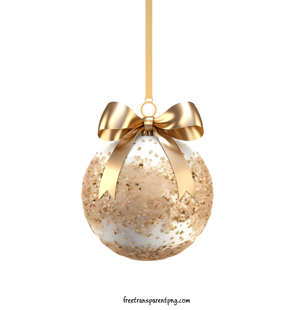 Free Christmas Christmas Ball Bauble Gold For Christmas Ball Clipart Transparent Background
