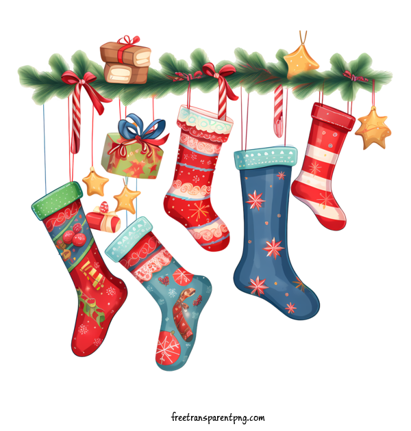 Free Christmas Stocking Christmas Stocking Christmas Stockings Holiday Decorations For Christmas Stocking Clipart Transparent Background