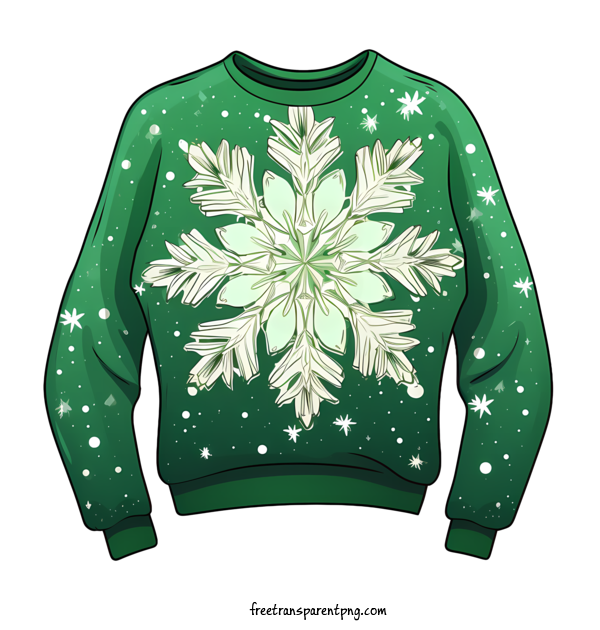 Free Christmas Christmas Sweater Green Sweater For Christmas Sweater Clipart Transparent Background