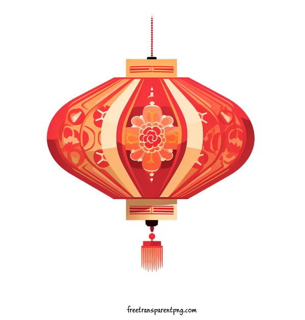 Free Chinese Lantern Chinese Lantern Red Ornate For Chinese Lantern Clipart Transparent Background