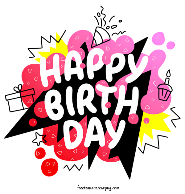 Free Birthday Birthday Happy Birthday Birthday Cake For Birthday Clipart Transparent Background