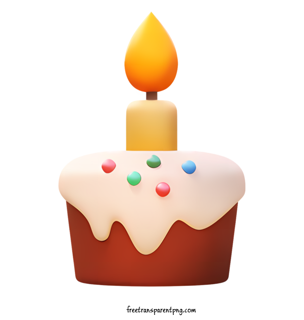 Free Birthday Birthday Birthday Cake Candle For Birthday Clipart Transparent Background