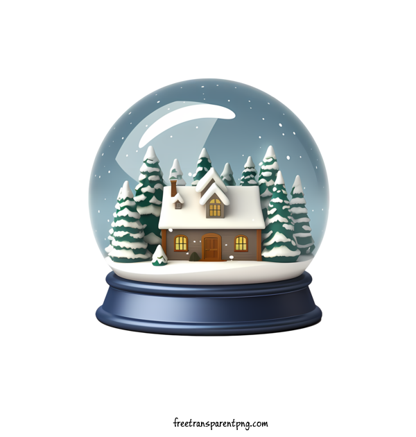 Free Christmas Snowball Christmas Snowball House Snow For Christmas Snowball Clipart Transparent Background