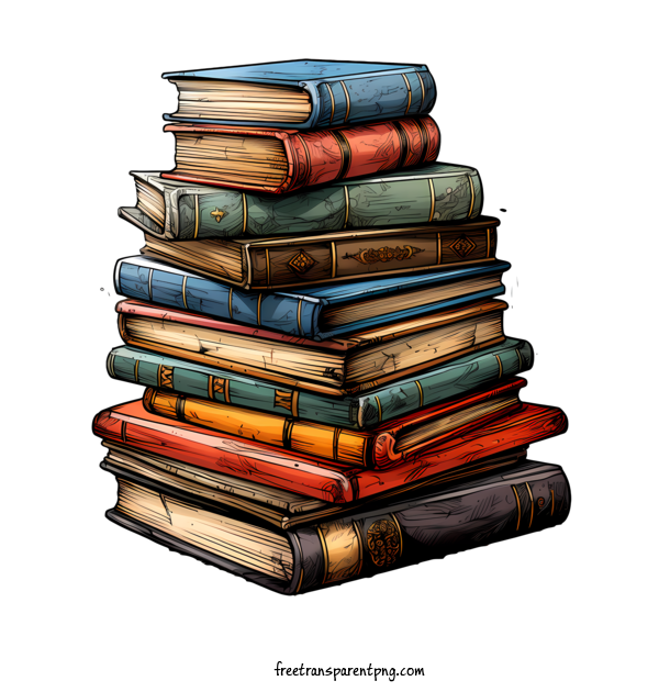 Free Stack Of Books Stack Of Books Books Stack For Stack Of Books Clipart Transparent Background