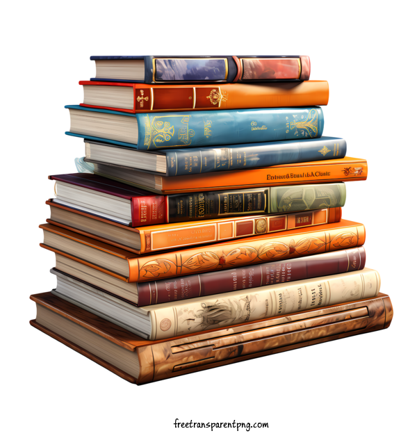Free Stack Of Books Stack Of Books Book Old Books For Stack Of Books Clipart Transparent Background