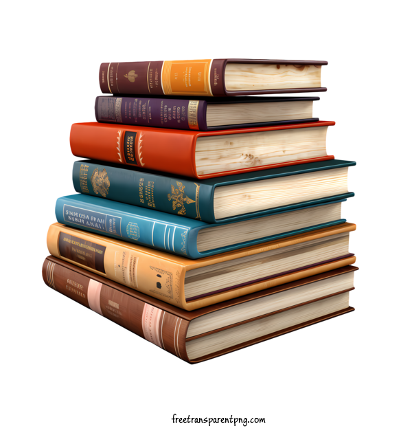 Free Stack Of Books Stack Of Books Book Books For Stack Of Books Clipart Transparent Background