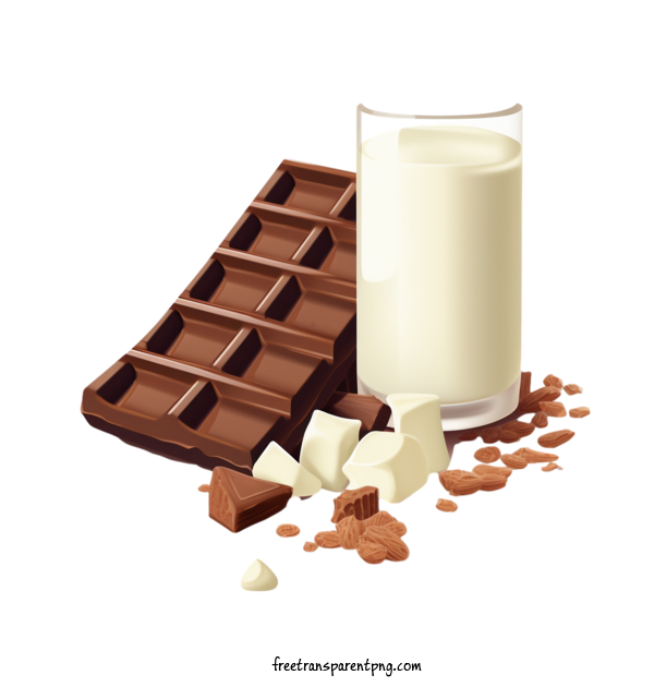 Free Milk Chocolate Milk Chocolate Chocolate Milk For Milk Chocolate Clipart Transparent Background
