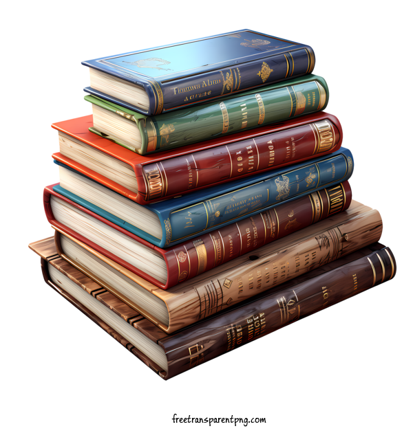 Free Stack Of Books Stack Of Books Book Pile Stack Of Books For Stack Of Books Clipart Transparent Background