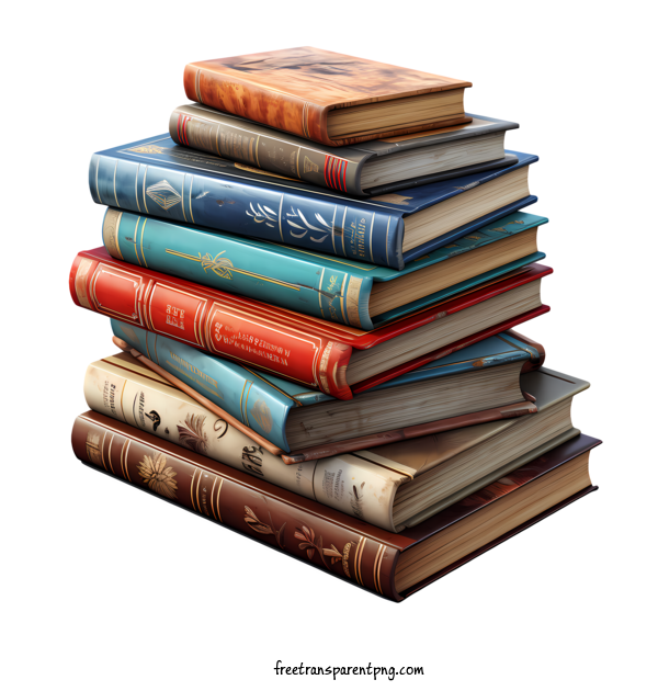 Free Stack Of Books Stack Of Books Ancient Old For Stack Of Books Clipart Transparent Background