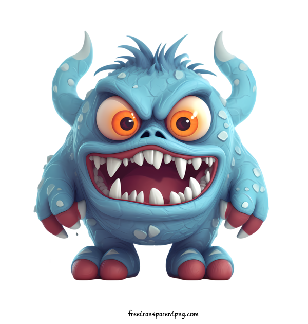 Free Monster Monster Monster Blue For Monster Clipart Transparent Background