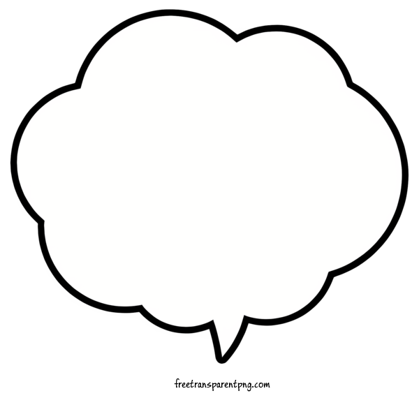 Free Text Box Text Box Speech Bubble Cloud For Text Box Clipart Transparent Background