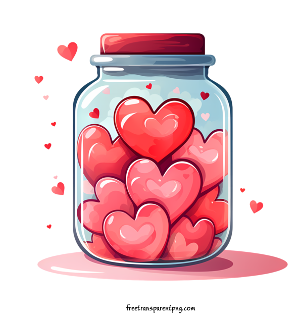 Free Valentine's Day Mason Jar Heart Mason Jar For Mason Jar Clipart Transparent Background