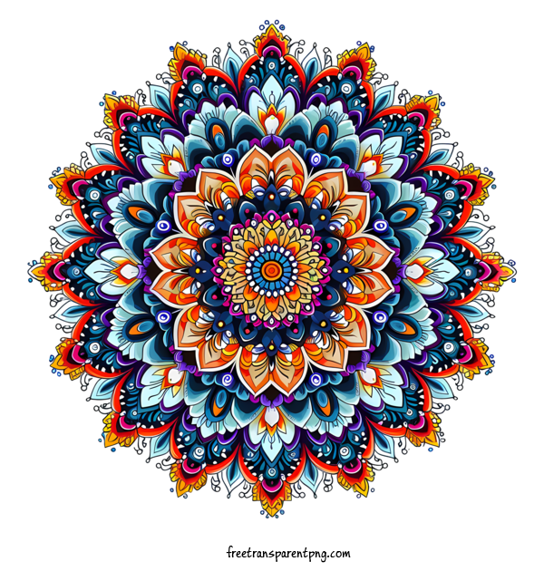 Free Mandala Mandala Flower Intricate For Mandala Clipart Transparent Background