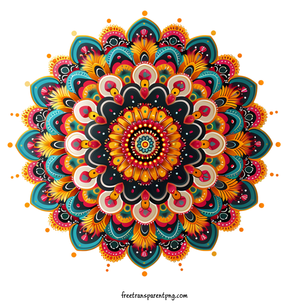Free Mandala Mandala Sun Flower For Mandala Clipart Transparent Background