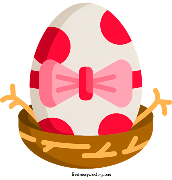 Free Easter Egg Easter Egg Egg Polka Dot For Easter Egg Clipart Transparent Background