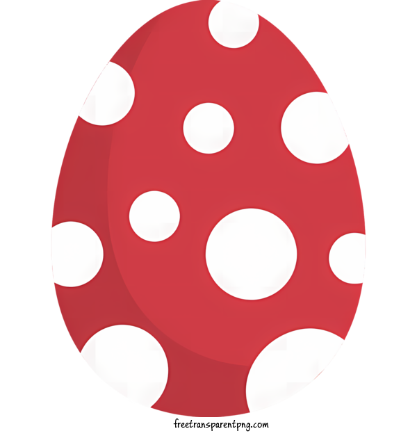 Free Easter Egg Easter Egg Egg Polka Dots For Easter Egg Clipart Transparent Background