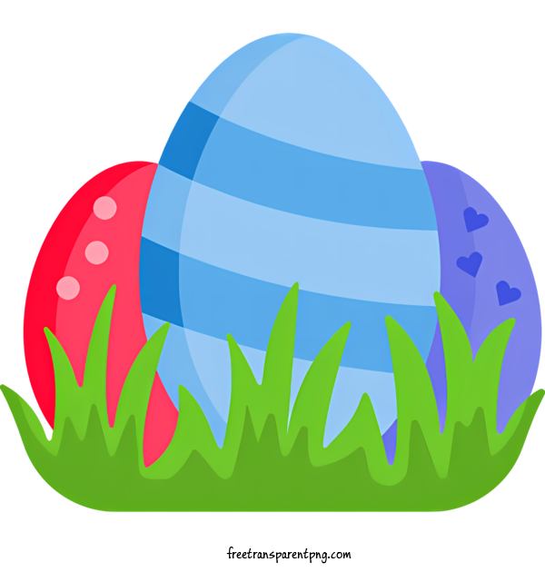 Free Easter Egg Easter Egg Easter Eggs Grass For Easter Egg Clipart Transparent Background