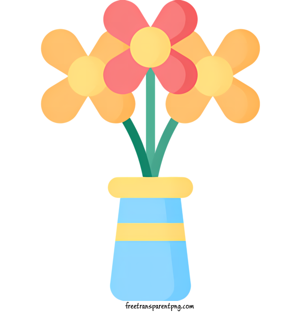 Free Spring Spring Bouquet Vase For Spring Clipart Transparent Background
