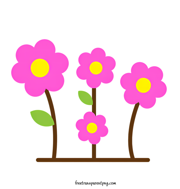 Free Spring Spring Pink Flowers Spring For Spring Clipart Transparent Background