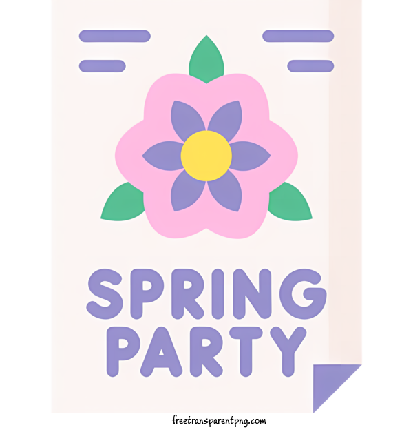 Free Spring Spring Spring Party Flower For Spring Clipart Transparent Background